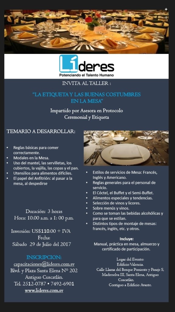 Taller de Etiqueta