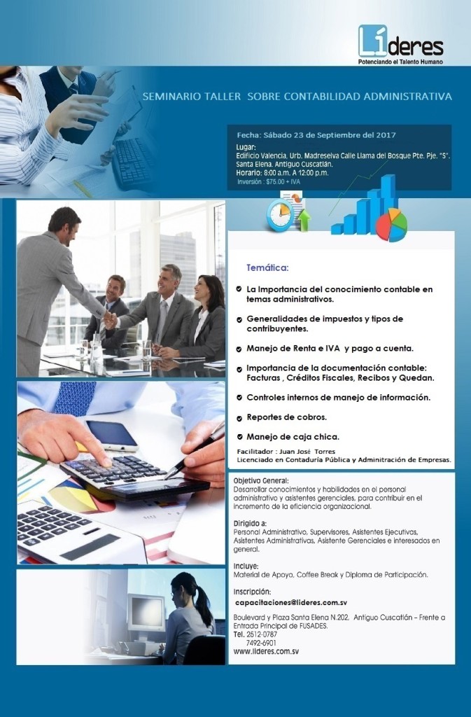 Sem. Taller Contabilidad Administrativa- 23 de Septiembre del 2017